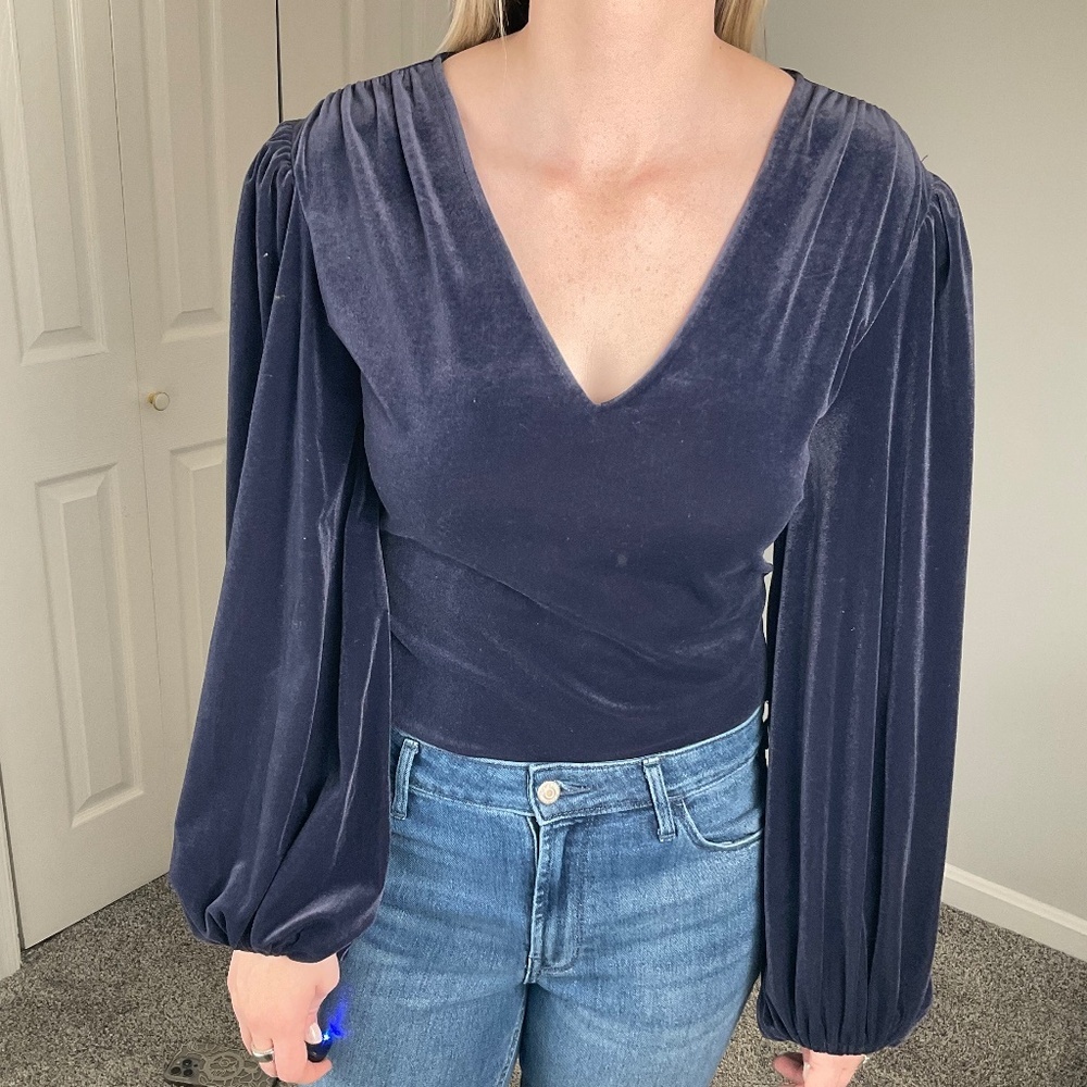 NWT Velvet Bodysuit
